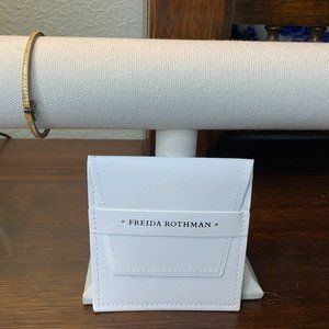 Freida Rothman Signature Thin Pave Hinge Bangle